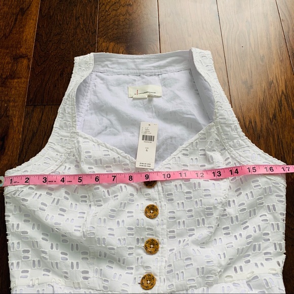 NWT Anthropologie belted eyelet romper - Picture 7 of 8